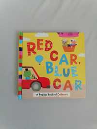 Książka Pop-up po angielsku Red car Blue car  rozkładanka