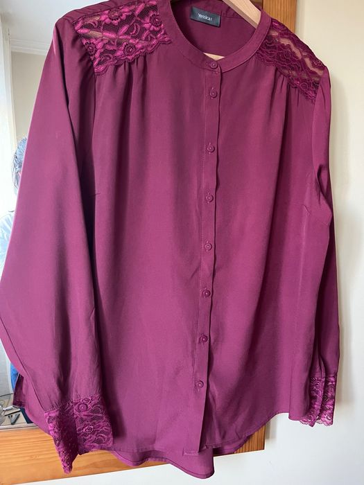 Blusa sra com renda