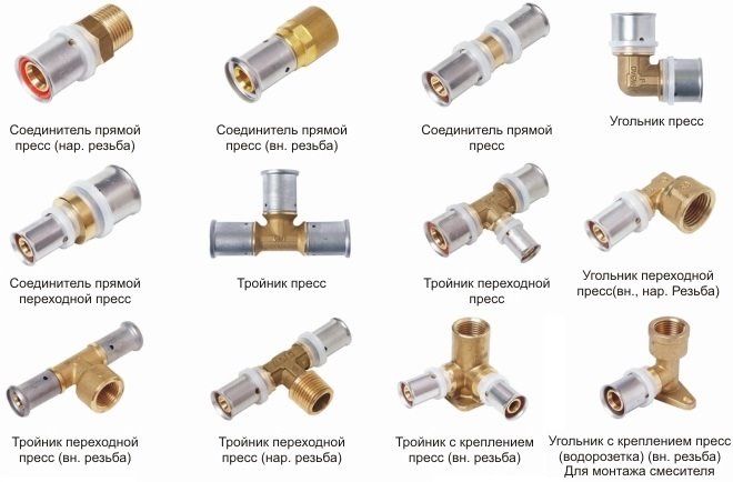 Прес фітинги метало-пласт 16 , 20 , 32