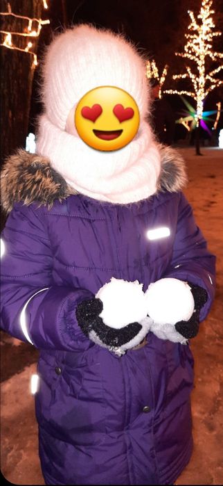 Куртка,  пальто Lenne р.122-128(шапка и шарф в подарок)