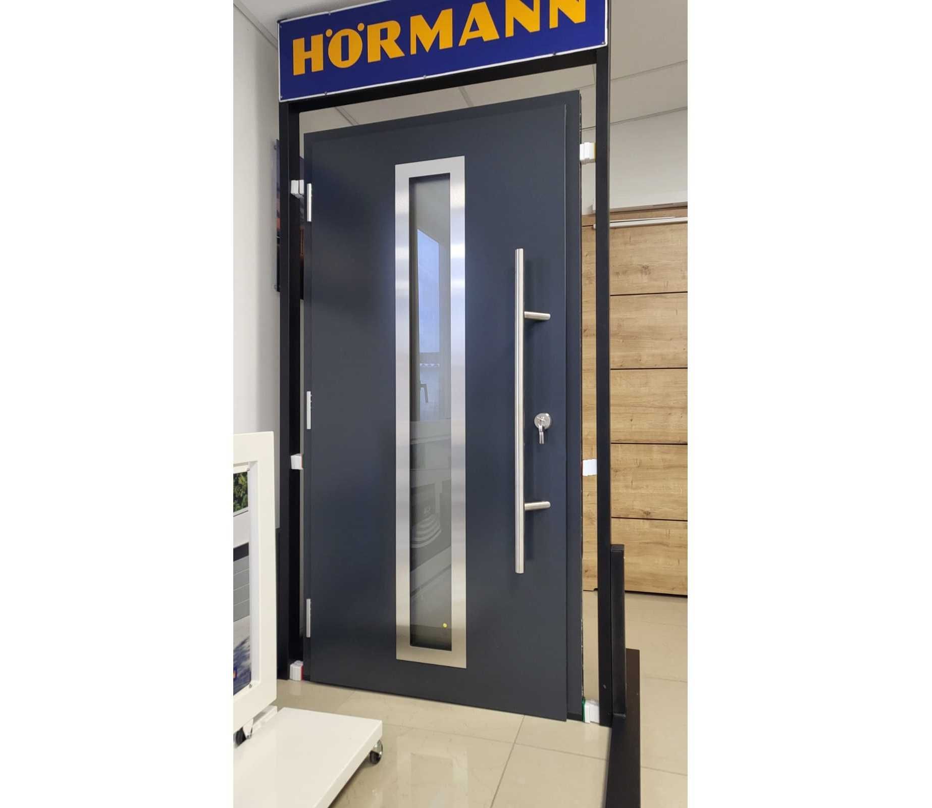 CIEPŁE Drzwi 65mm / ościeżnica Aluminiowa / Hormann /  7016 Antracyt