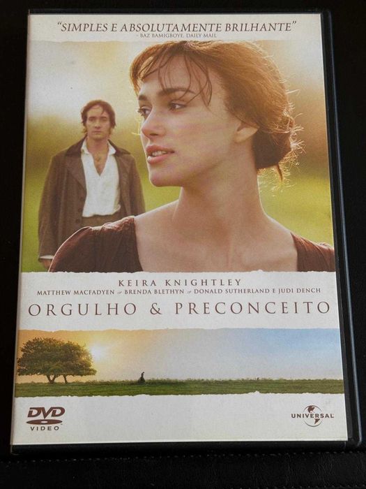 DVD do filme Orgulho e preconceito