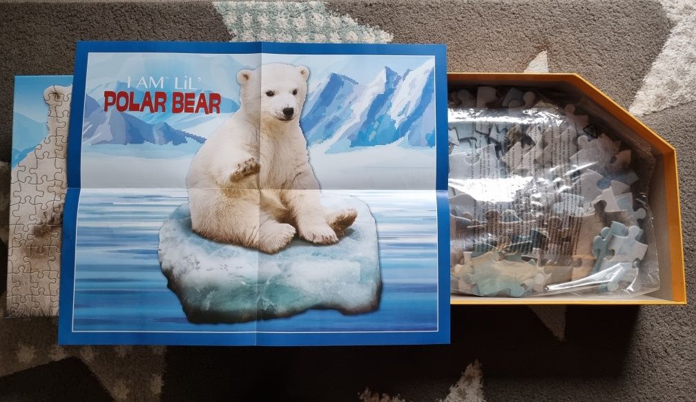 Madd Capp Puzzle konturowe, 100 elem, Polar Bear - miś polarny, j.nowe