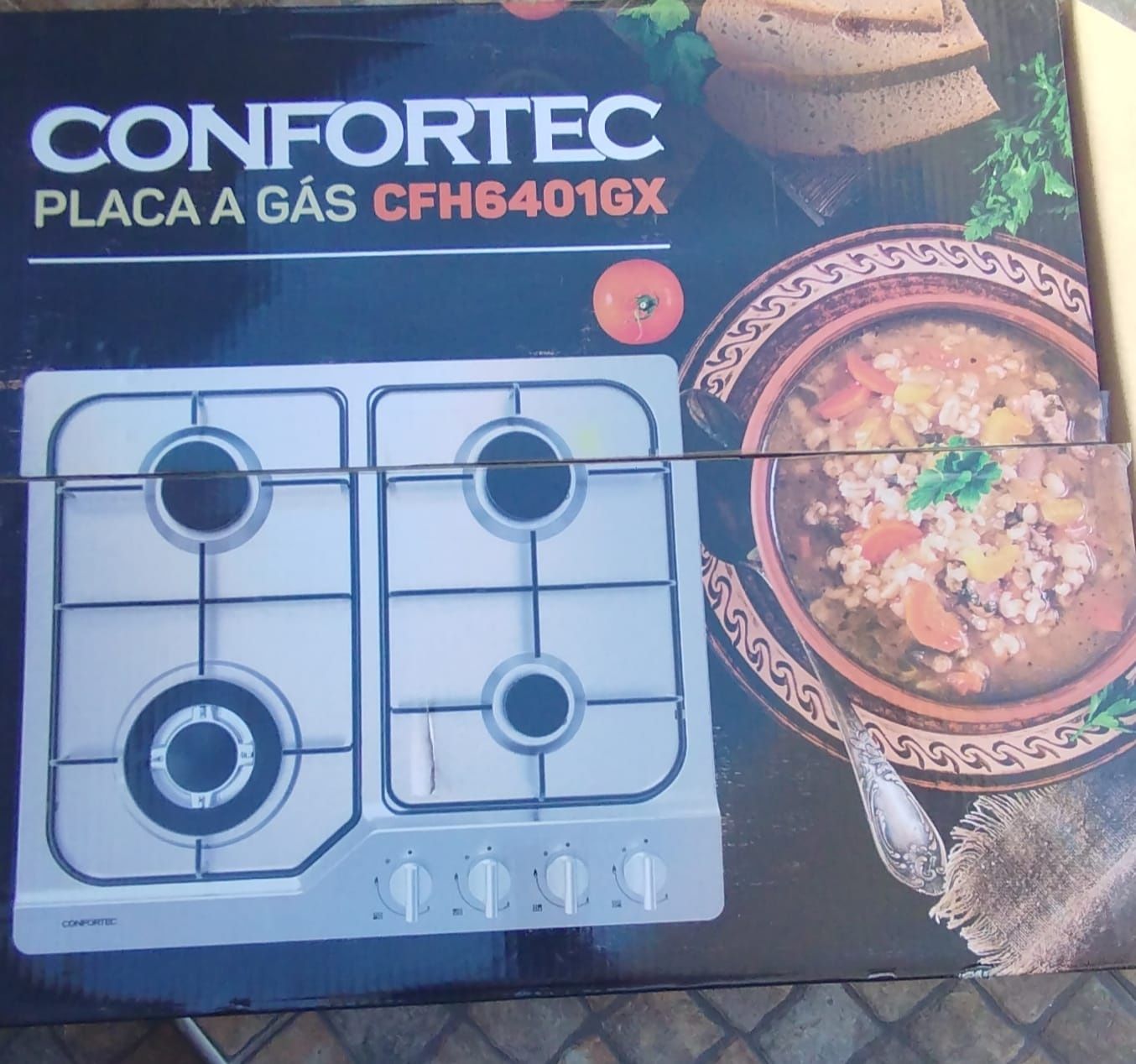 Placa a gas ⁴ bicos