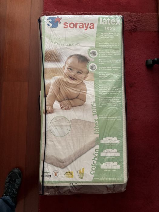 Colchão Latex novo para berço 56x115cm
