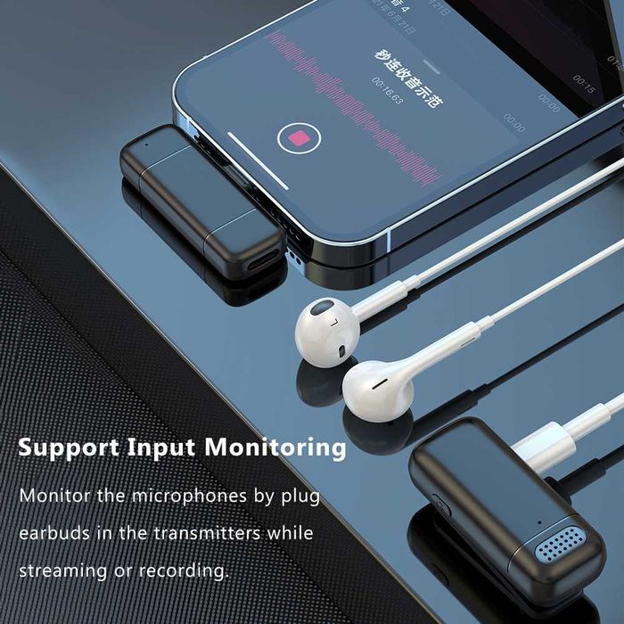 Петличний мікрофон для Iphone LUXCEO M6 Lightning петличка