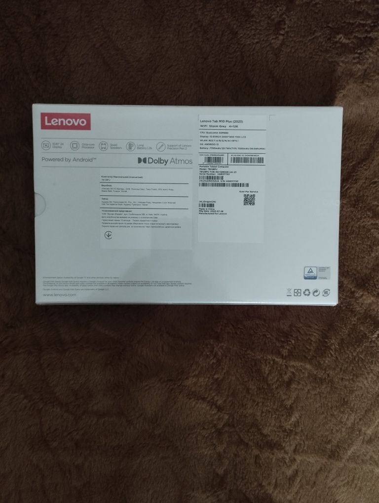 Планшет новий  Lenovo  Tab M10 Plus