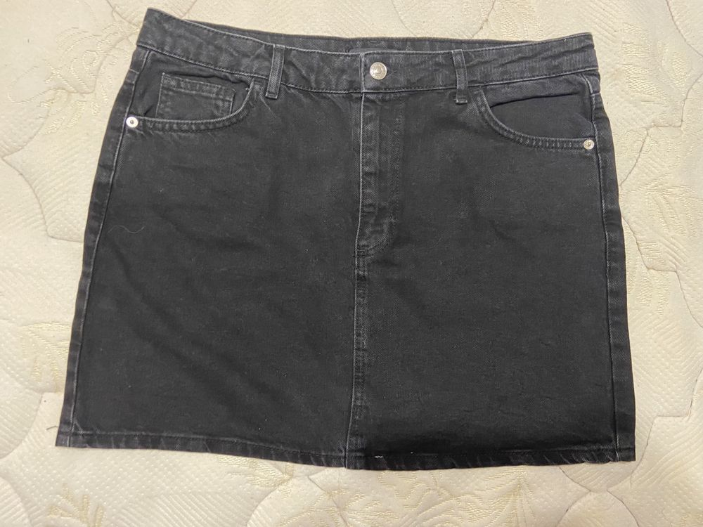 юбка джинсовая чёрная размер 42