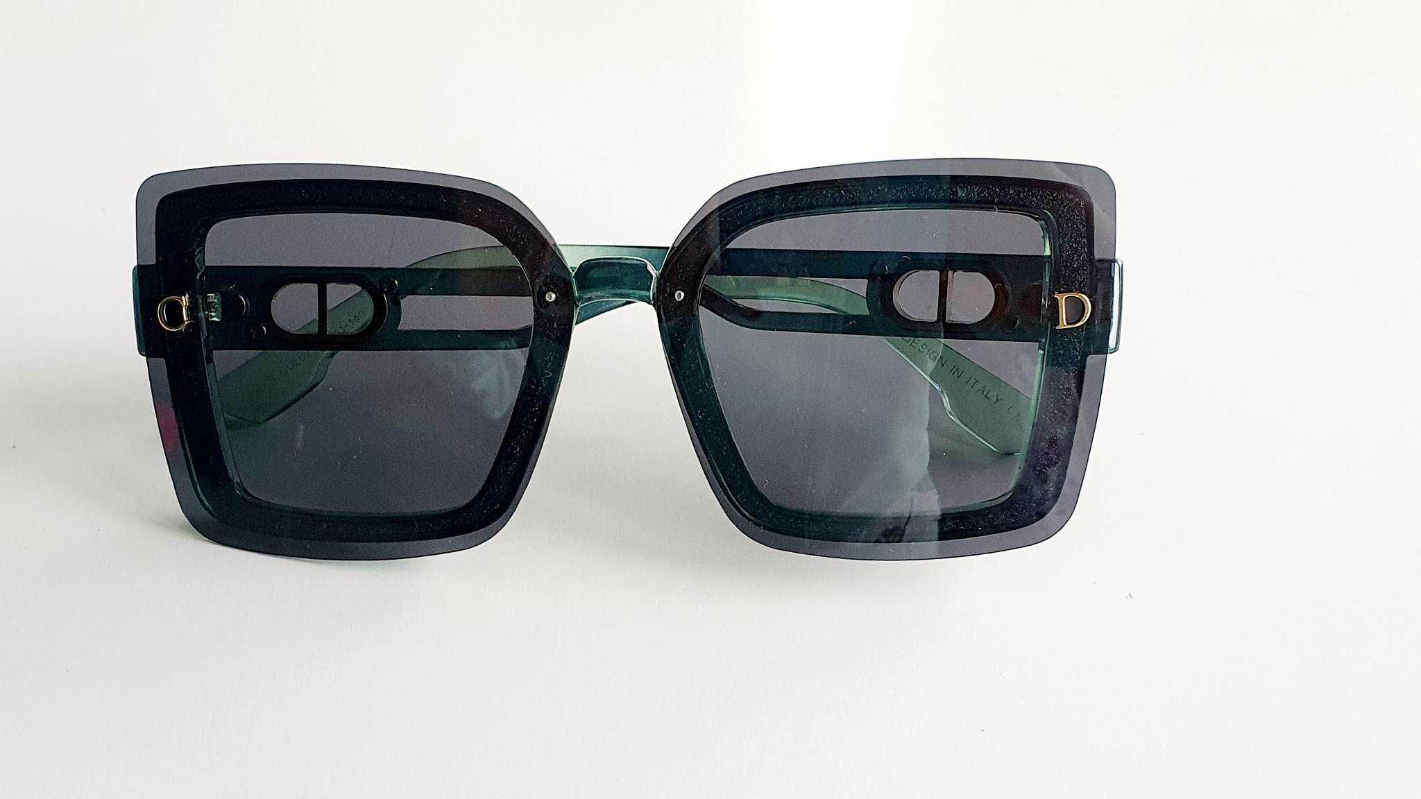 Okulary Zielone Dior Przeciwsłoneczne Brokat