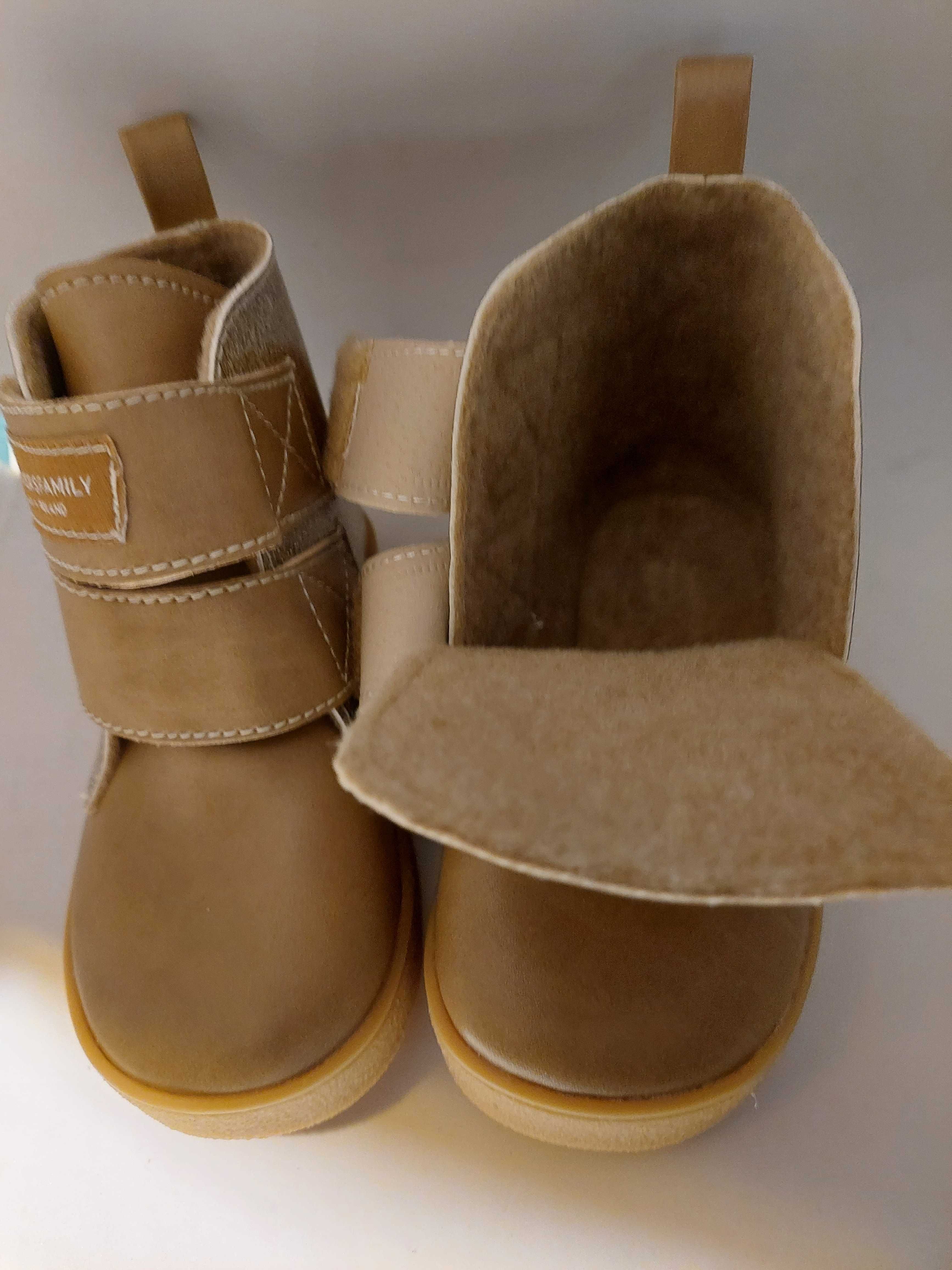 Trzewiki ocieplane dla dzieci Slippers Family Gold 23,25 oraz 29