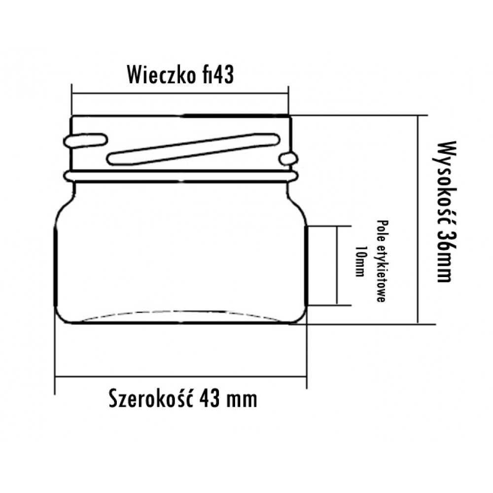 WYPRZEDAŻ Słoiki słoiczki 30 ml  słoik do miodu