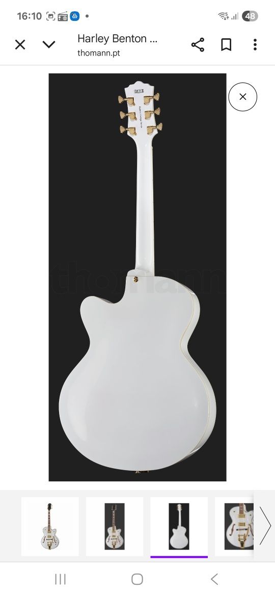 Guitarra Eléctrica Harley Benton Hollow Body Big Tone V