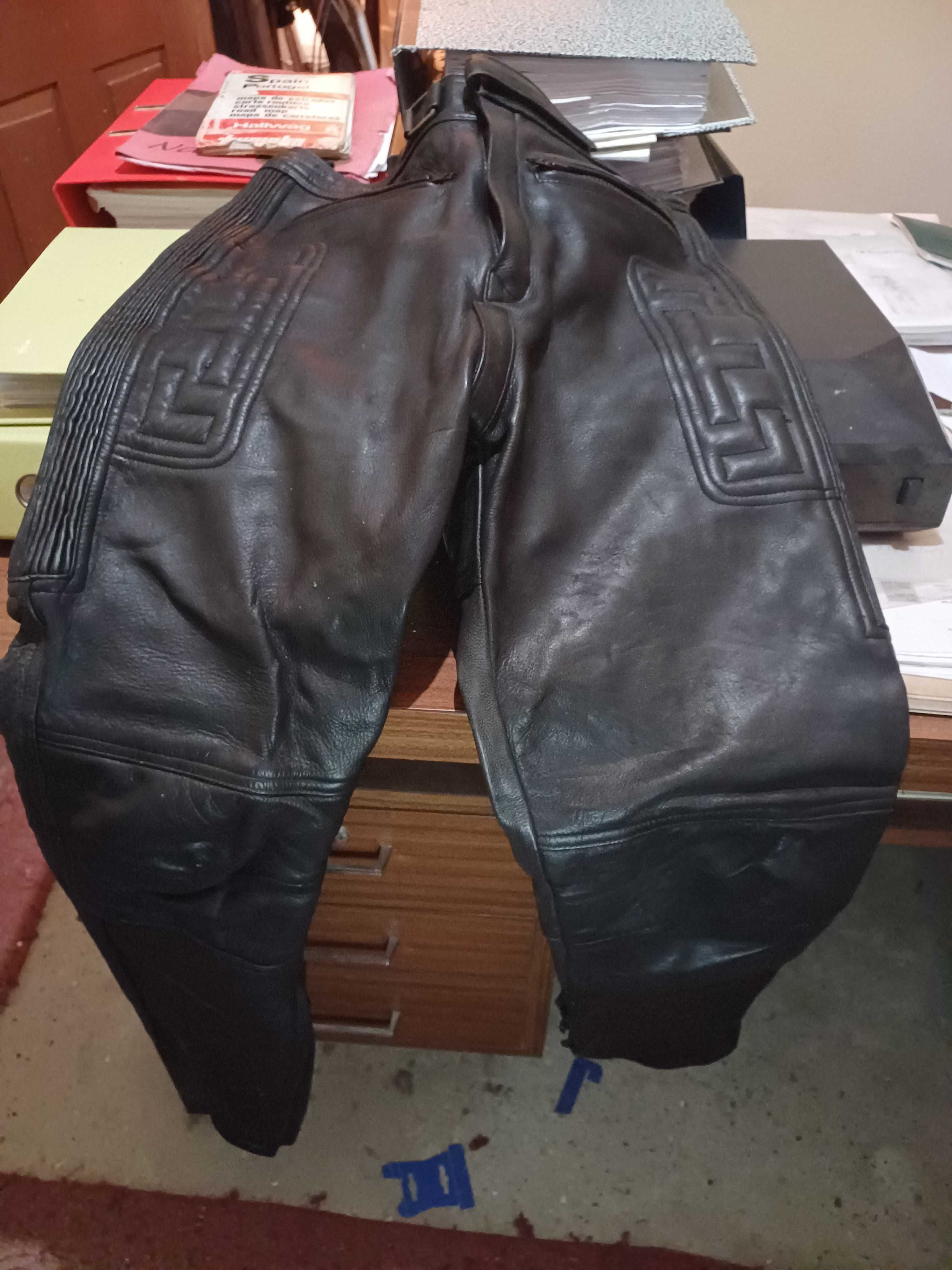 Fato de cabedal para moto