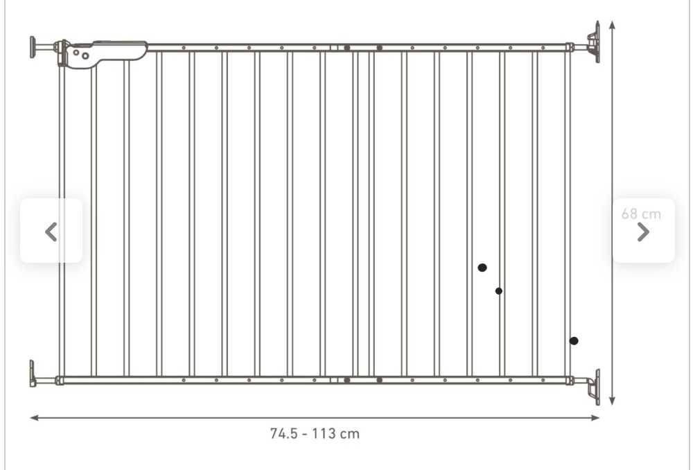 Barierka Bramka zabezpieczająca na schody Tanio