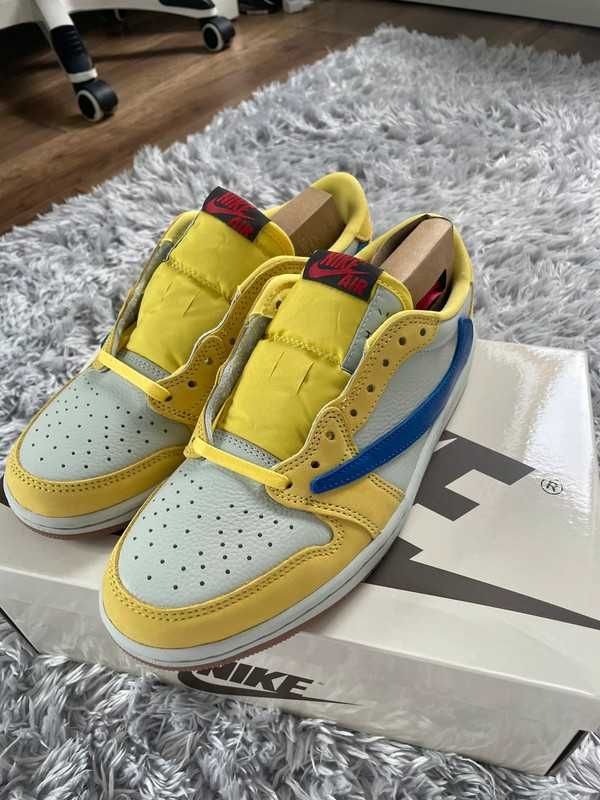 Nike_Air_Jordan_1 Low OG Canary Yellow Travis Scott x  rozmiar EU R.40