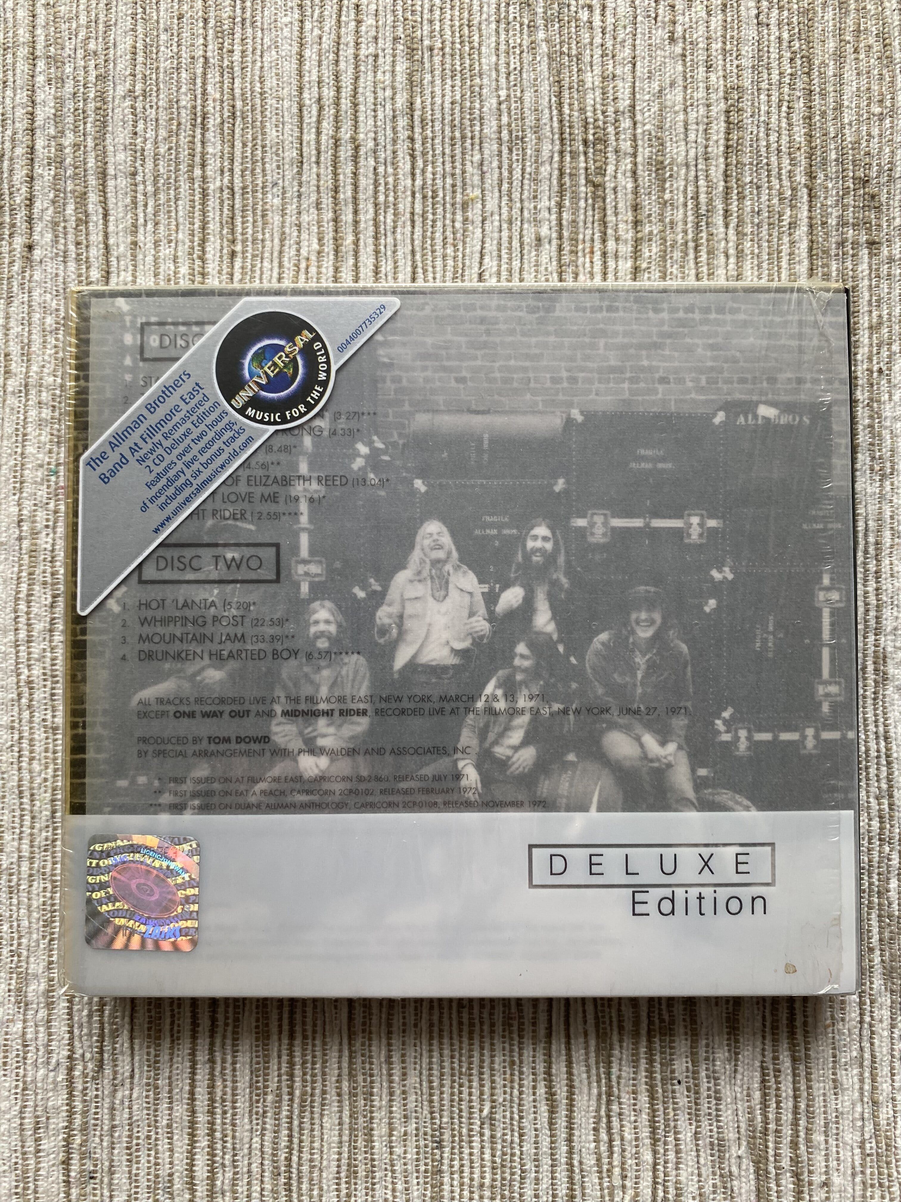 The Allman Brother’s Band At Filmore East - Deluxe Edition - CD
