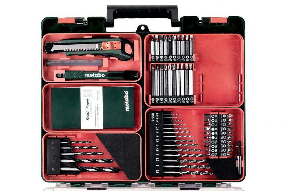 Akum. wiertarko-wkrętarka PowerMaxx Metabo BS 12 2x 2,0 Ah + osprzęt