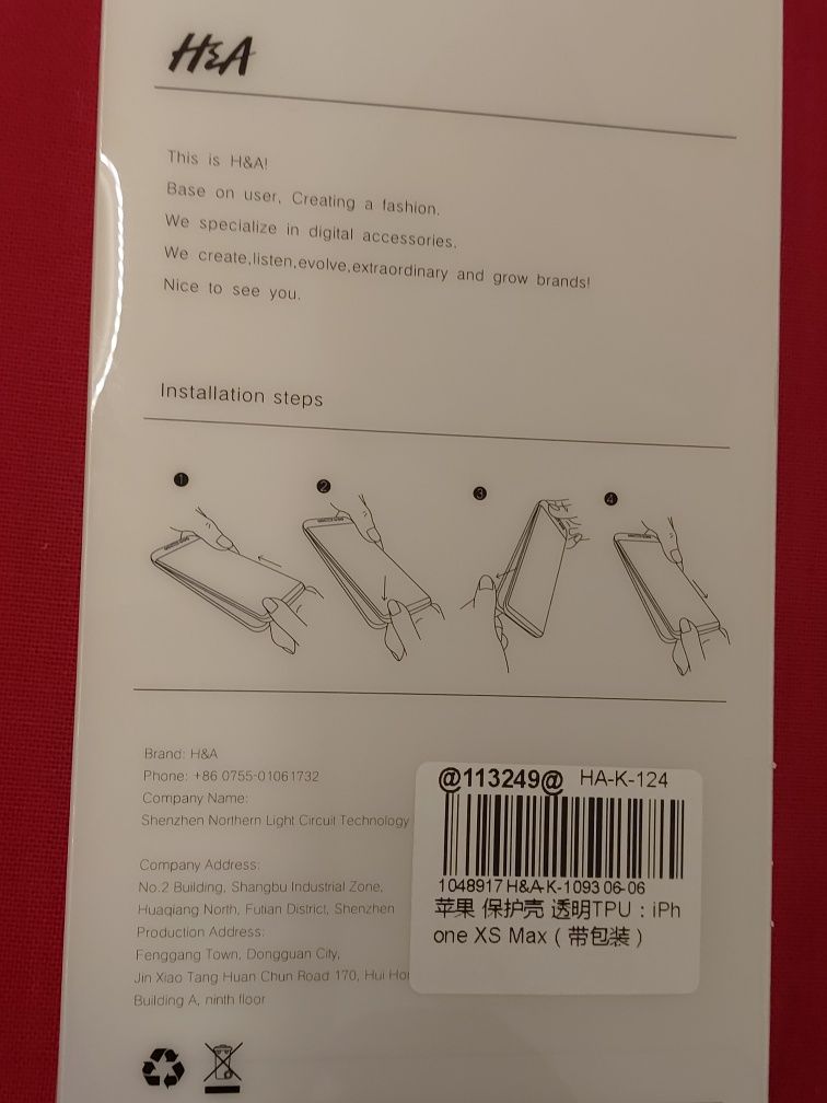 Etui przeźroczyste iphone XS Max plecki