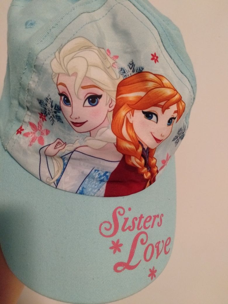 Czapka z daszkiem kraina lodu Frozen Elsa Turkusowa niebieska