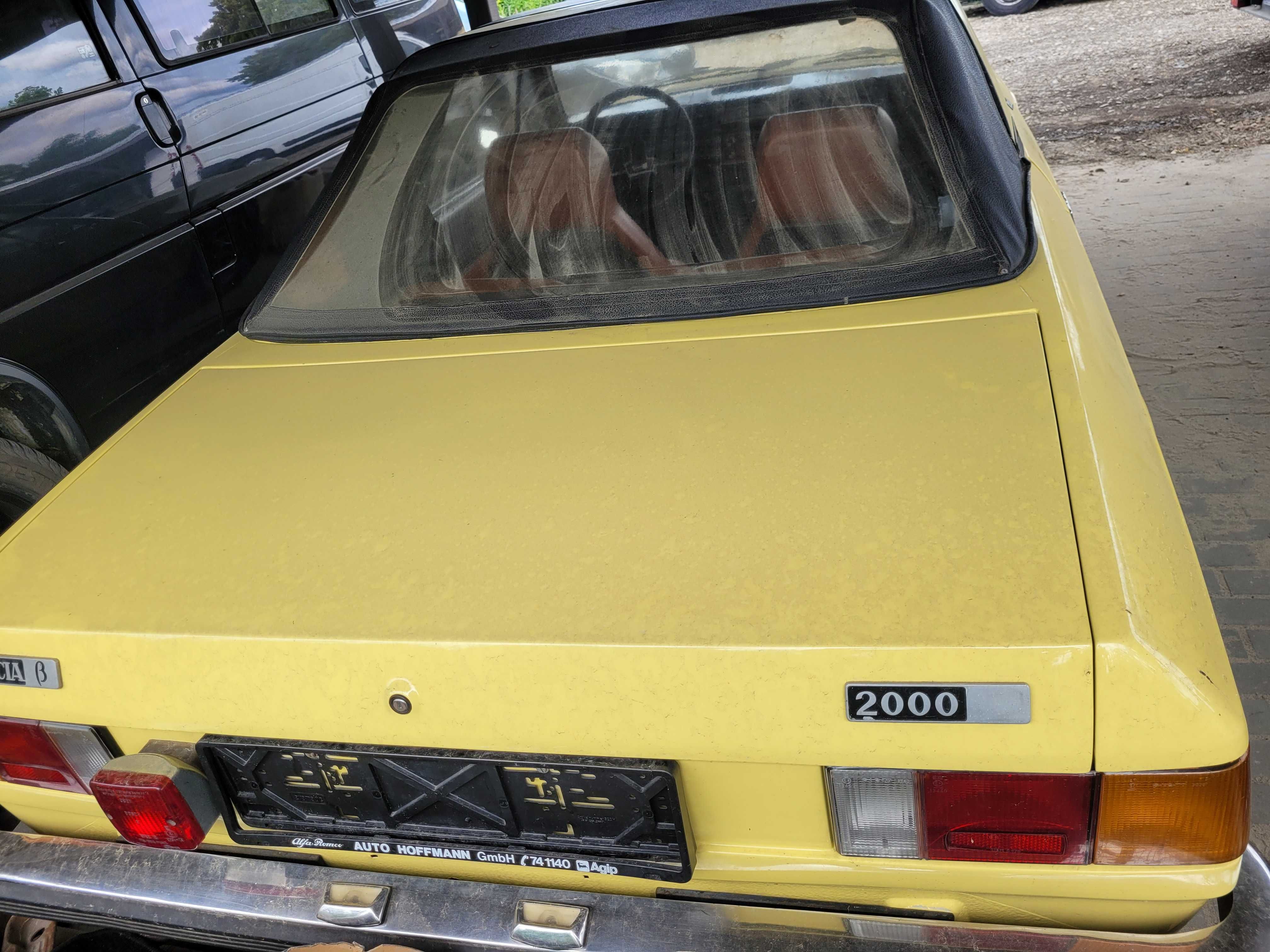 lancia beta 2000  spider, ponadczasowy włoski designe