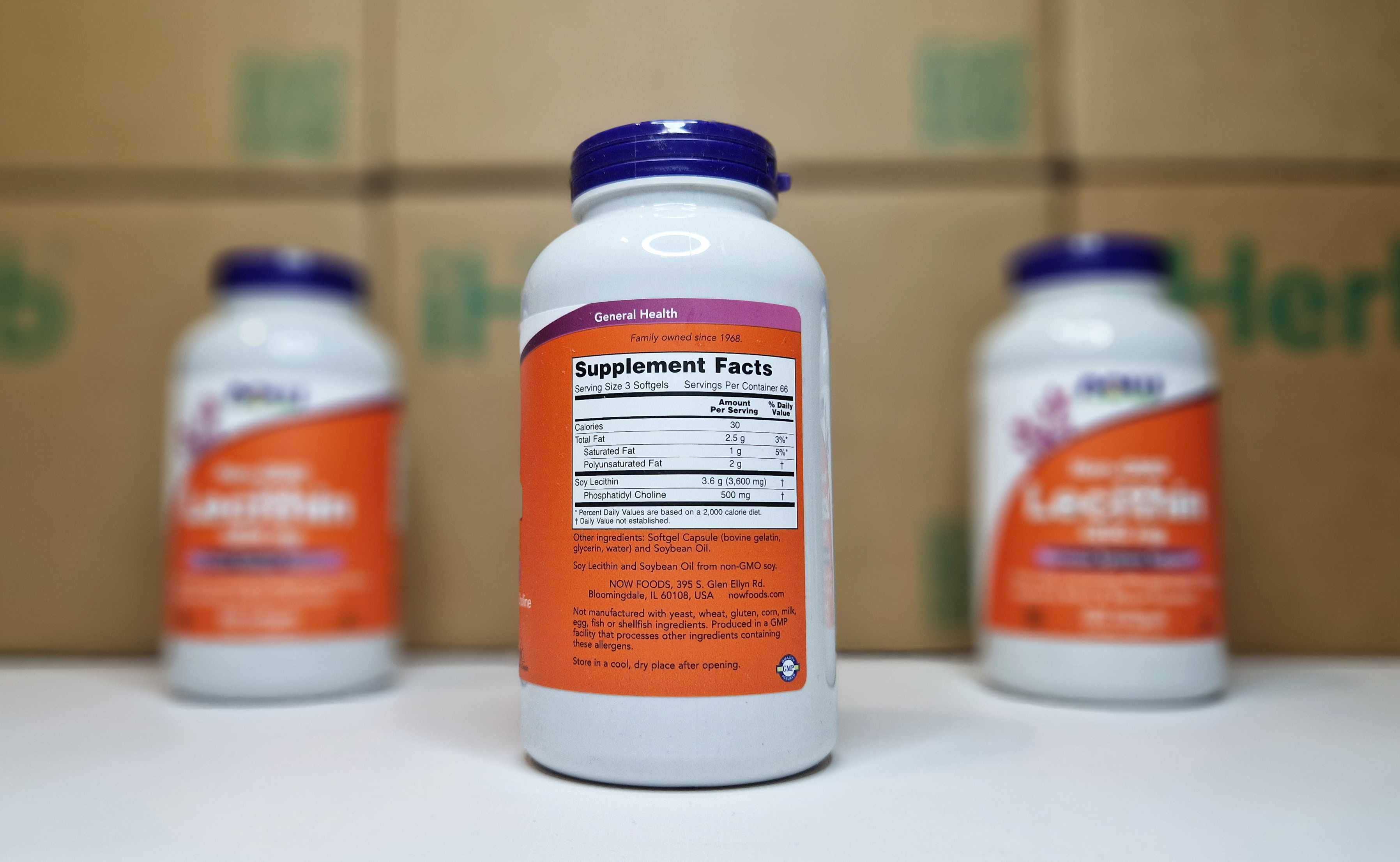 Лецитин соєвий Now Foods, 1200 мг, 100 шт та 200 шт. Lecithin.