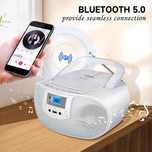 Boombox przenośny odtwarzacz CD bluetooth plus pilot