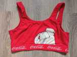 Top dla dziewczynki Sportowy biustonosz Coca Cola 7-9 lat obw. 60 cm