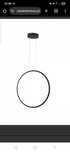 Lampa wisząca LED typu Ring  50cm