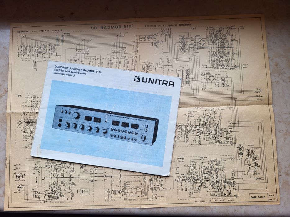 Radmor 5102 Stereo hi-fi quasi-quadro z 1981 przestrojone