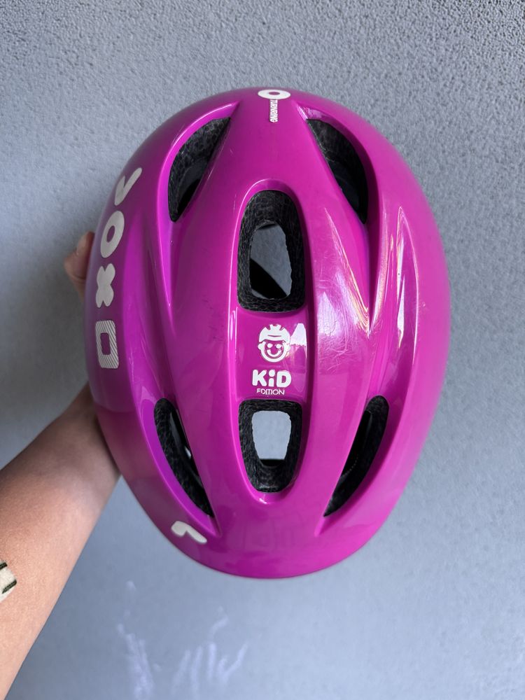 Kask rowerowy Decathlon Btwen różowy rozmiar s