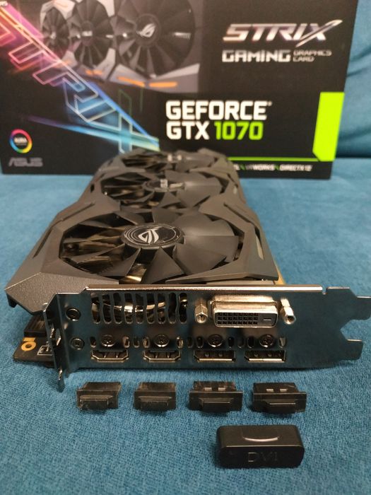 Asus Rog Strix GTX 1070 OC 8Gb (Boost 1860 МГц)