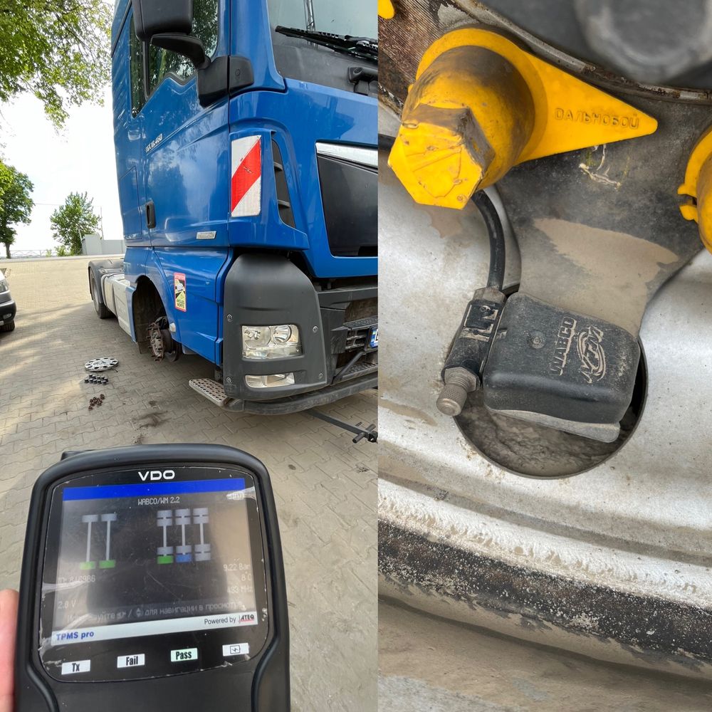 Датчики давление шин TPMS Truck   для грузовых автомобилей прицепов