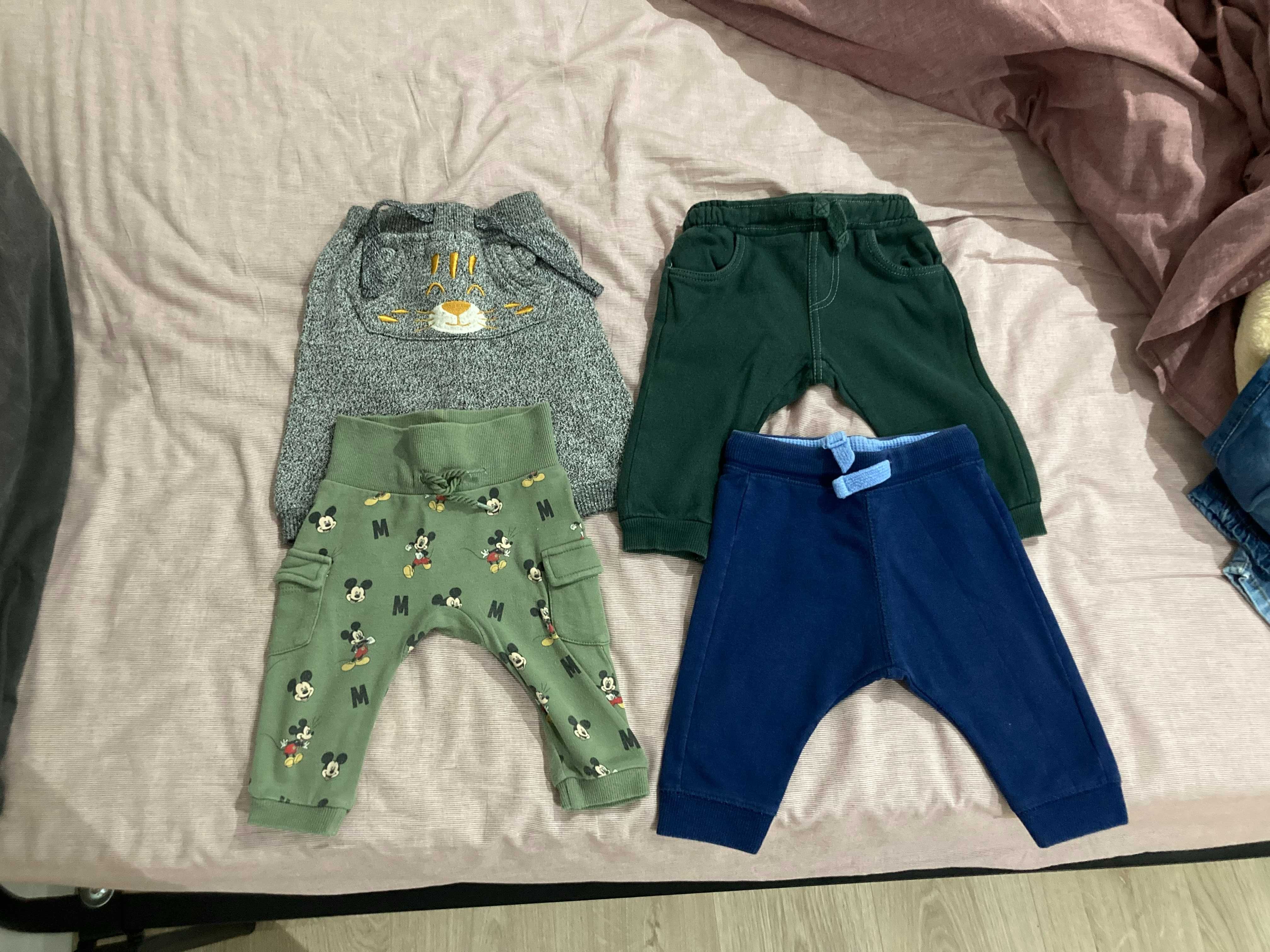 4 pares de calças algodão 3/6 meses