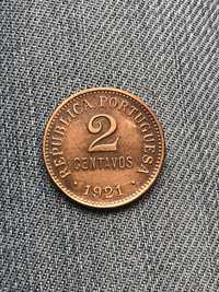 Moeda de 2 centavos 1921