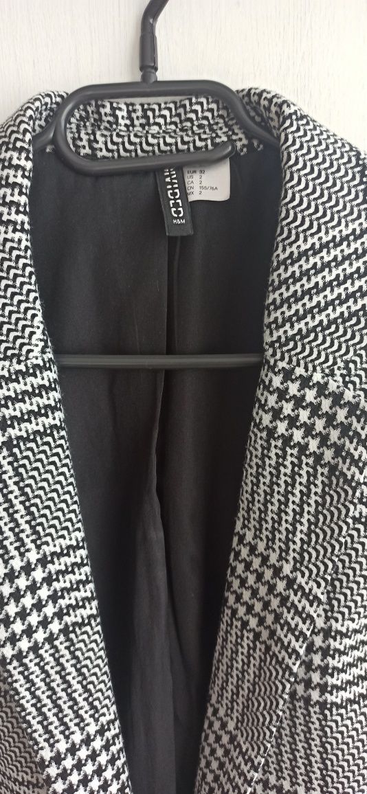 Marynarka żakiet 32 H&M pepitka