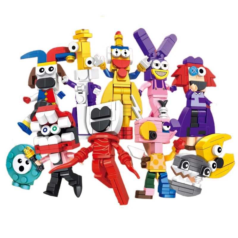 Figurki DIGITAL CIRCUS klocki Niesamowity Cyfrowy Cyrk JAX urodziny