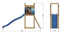 Детская площадка для улицы   SportBaby-2 довжина горки 3 метра