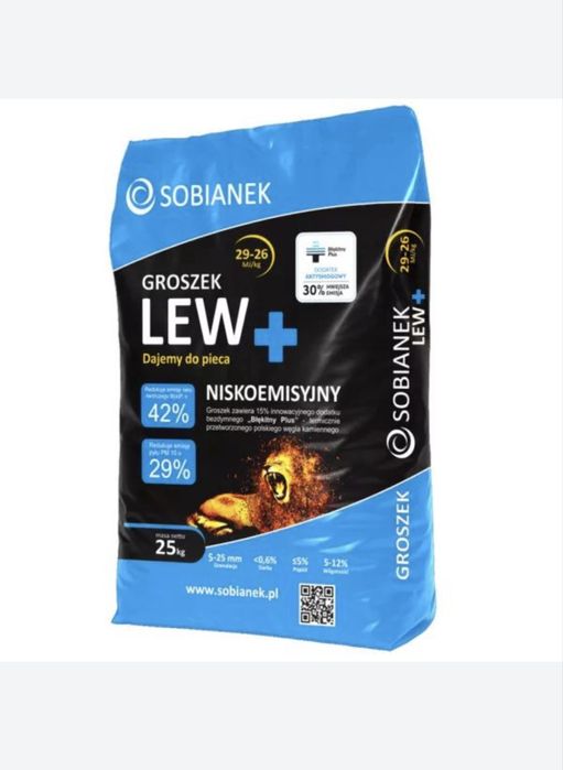 Groszek ekogroszek premium Plus lew niebieski
