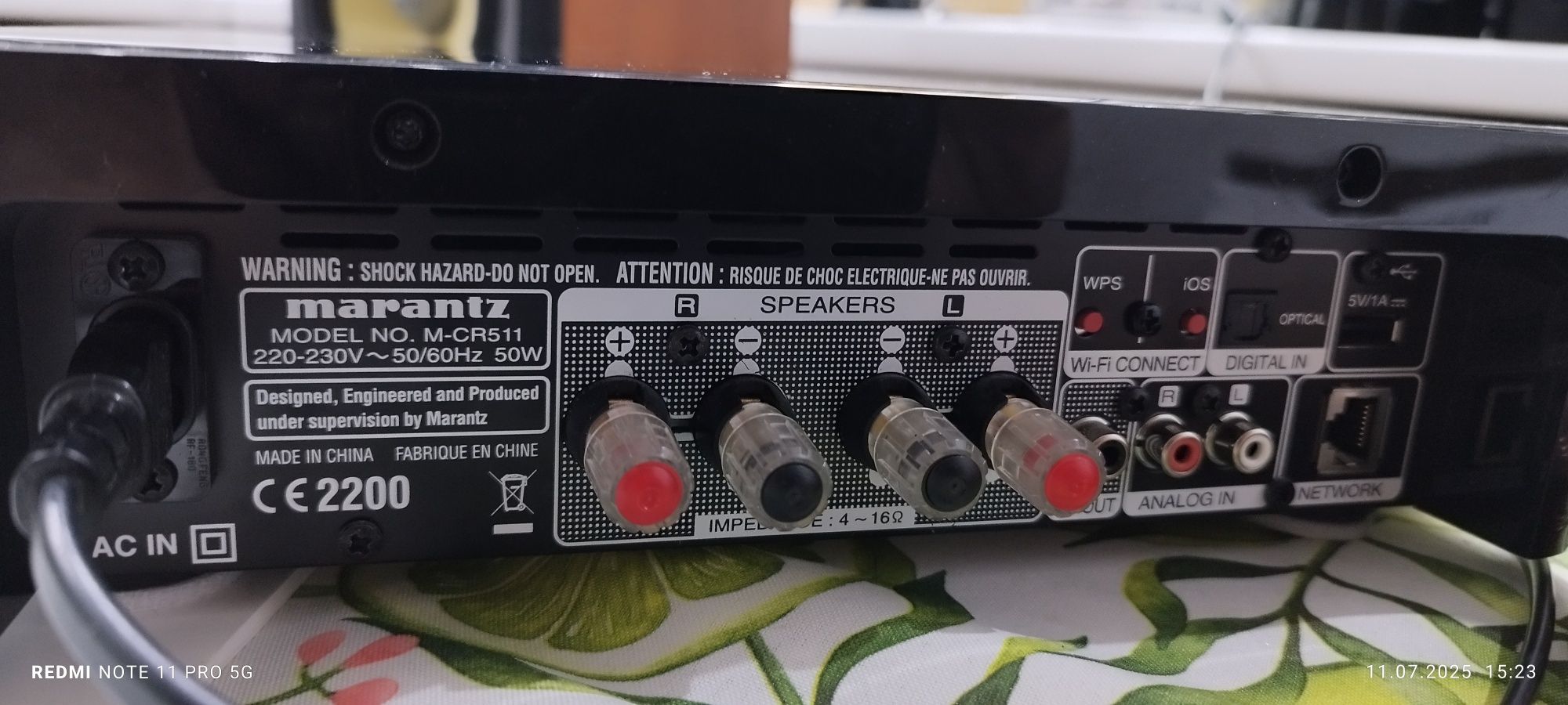 Amplituner sieciowy Marantz Mc-r 511 + Bowers&wilkins Dm 600 S3.