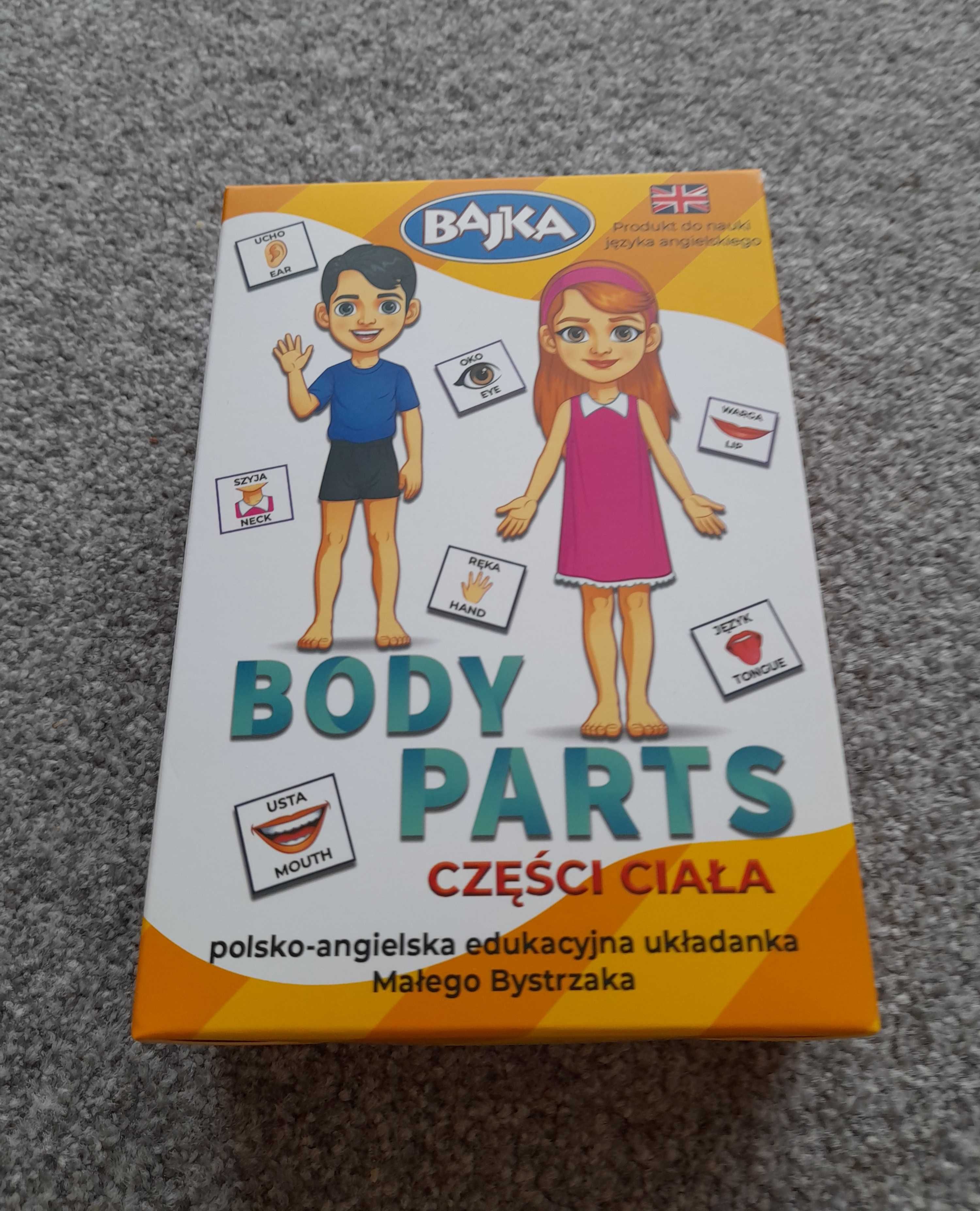 Układanka Małego Bystrzaka "Części ciała, Body Parts" po angielsku