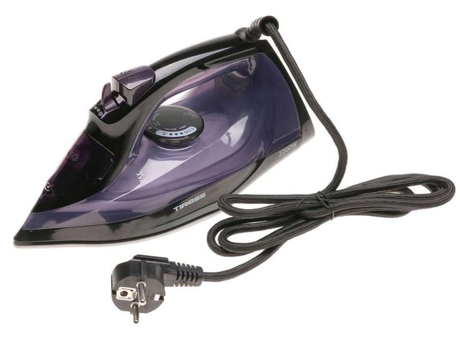 ŻELAZKO PAROWE do Prasowania Ubrań z Powłoką CERAMICZNĄ Praktyczne