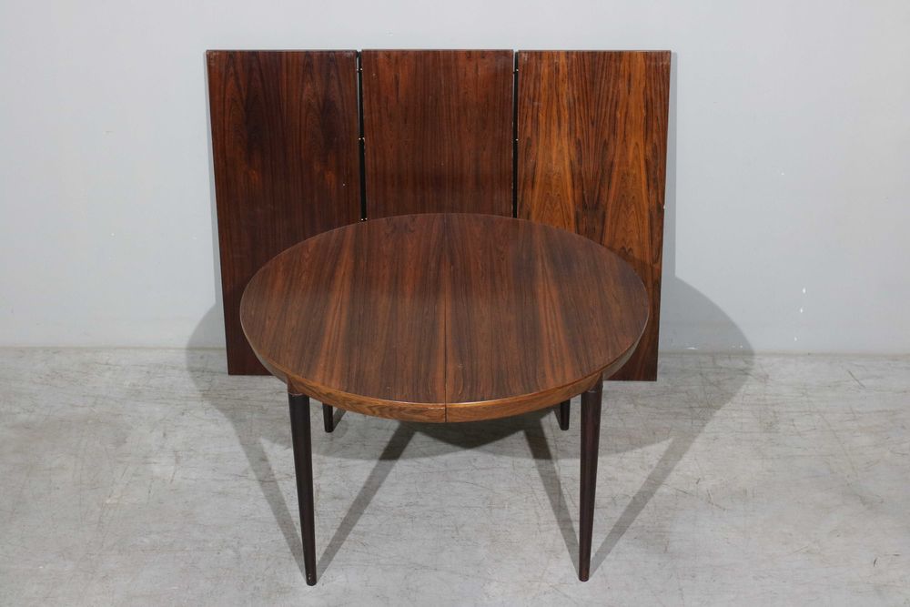 Mesa de jantar redonda Severin Hansen em pau santo | Meados do Século