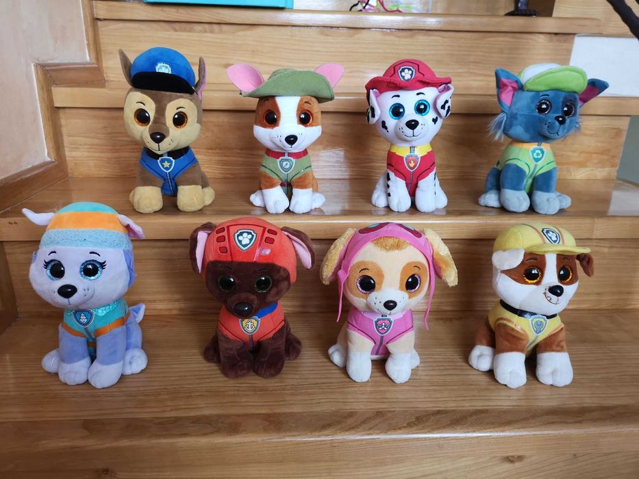 Psi patrol 24 cm oryginalne marki TY pełna MEGA kolekcja duże pieski