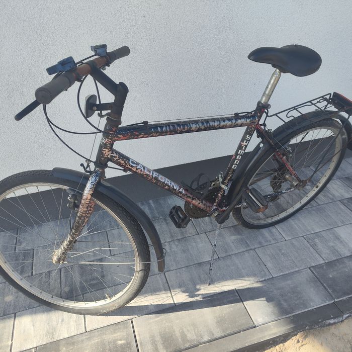 Uszkodzony rower góral california shimano