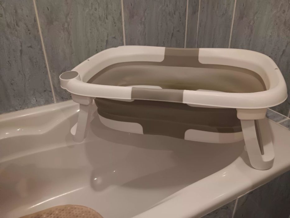 Banheira de bebé com almofada