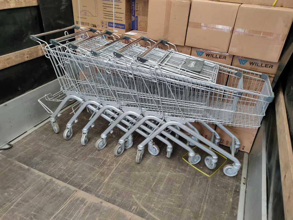 Торговые тележки покупательские для супермаркета б/у