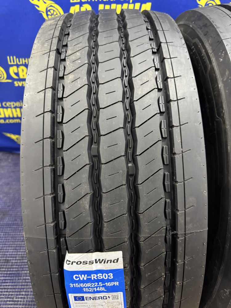 315/60R22,5 Crosswind CW-RS03 рульовв шини