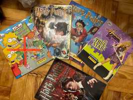 Cadernetas e cromos antigos - Harry Potter, Simpsons, Hannah Montana