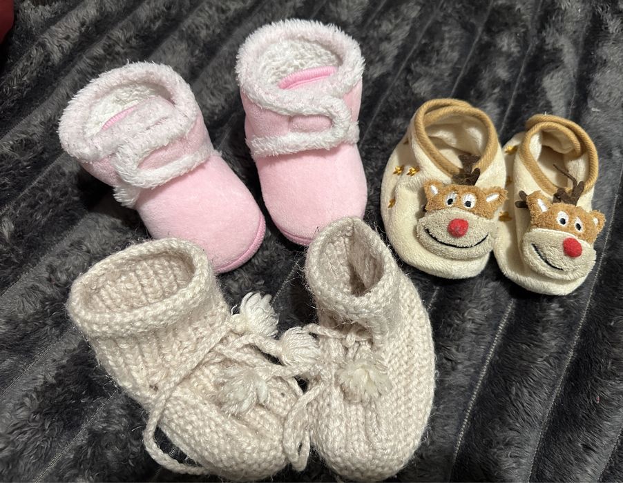 Теплі зимові пінетки на 6-12міс