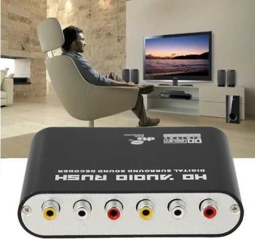 Цифро аналоговый SPDIF Toslink ЦАП Аудио декодер звука конвертер 5.1